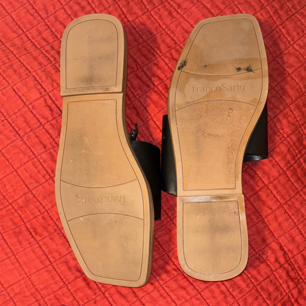 Franco Sarto Megs Rhinestone slide sandals - Picture 3 of 6